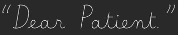 dear patient