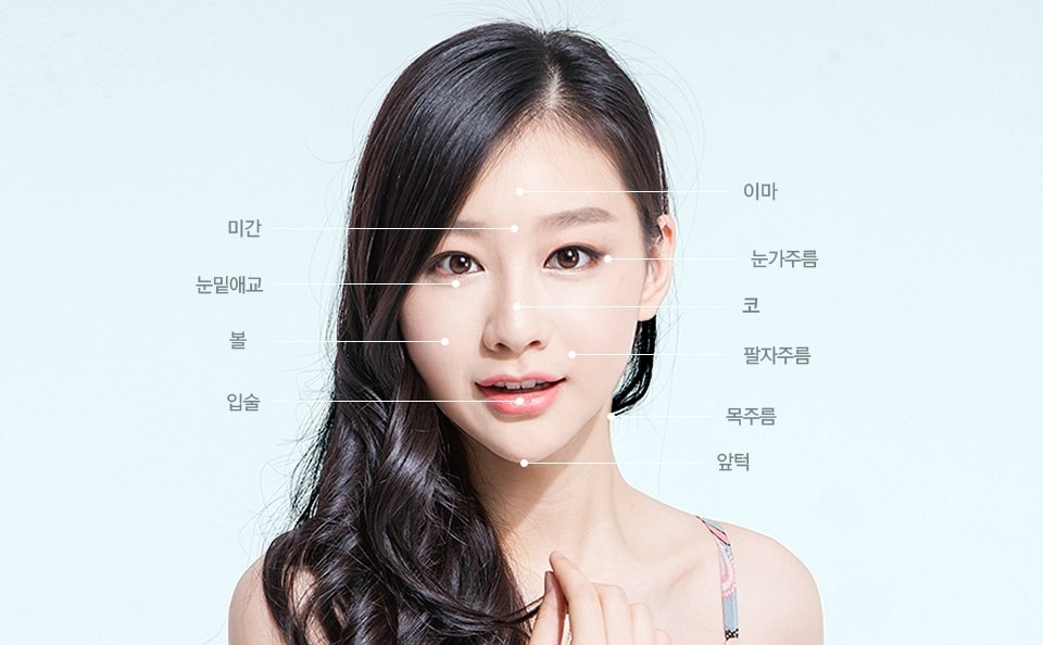 적용부위 · 시술효과