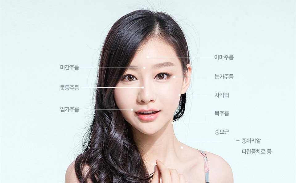 적용부위 · 시술효과